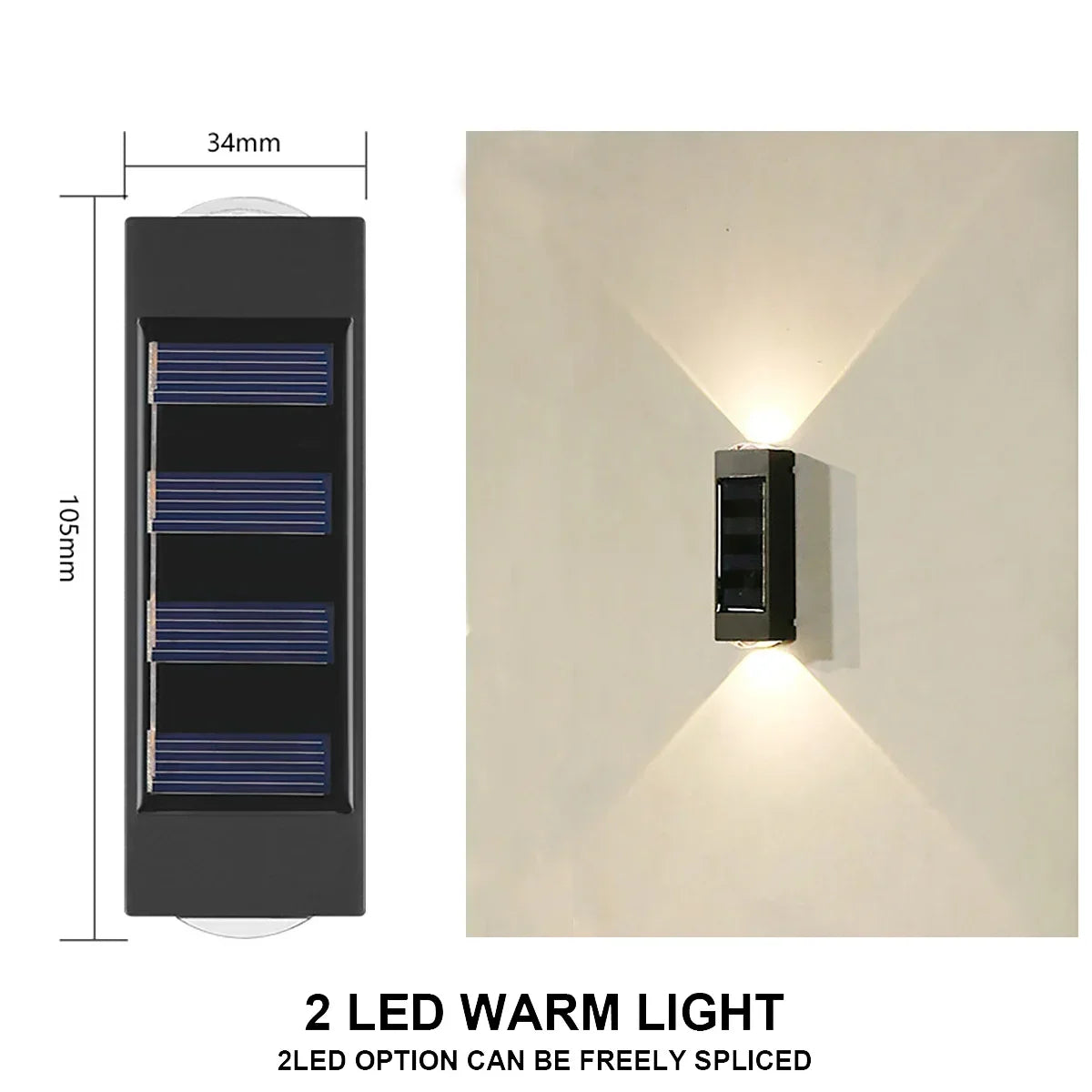 Solar Outdoor Waterproof Wall Lamp