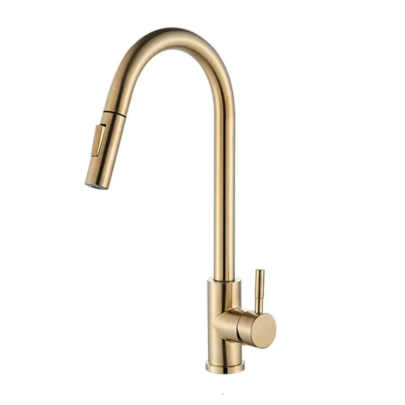 Kitchen Faucet Two Function Single Handle Pull Out Mixer Hot and Cold Water Taps