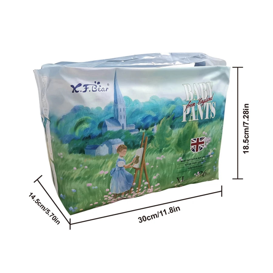 Disposable baby walking pants, lightweight and breathable, with a bubble waist design