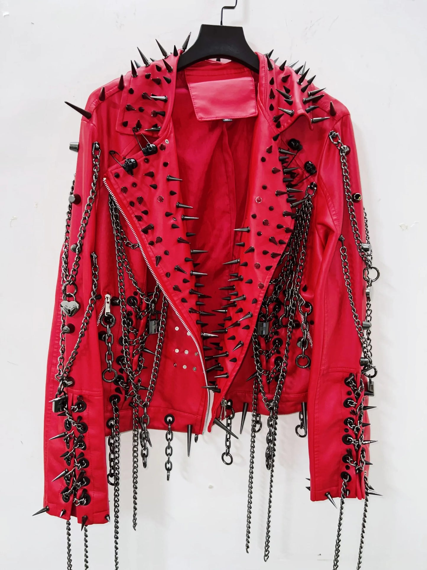 Vintage Leather Jacket gothic style