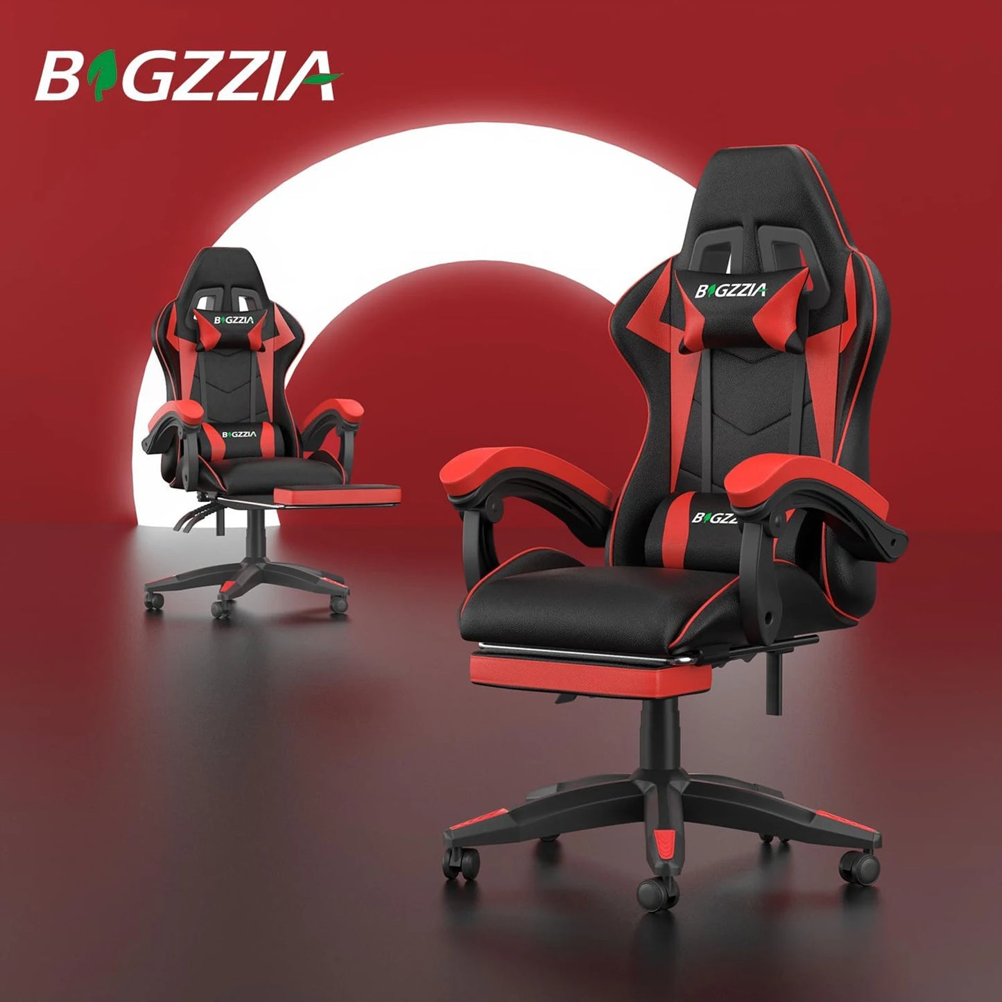 Ergonomic Computer chair with Lumbar Cushion Headrest