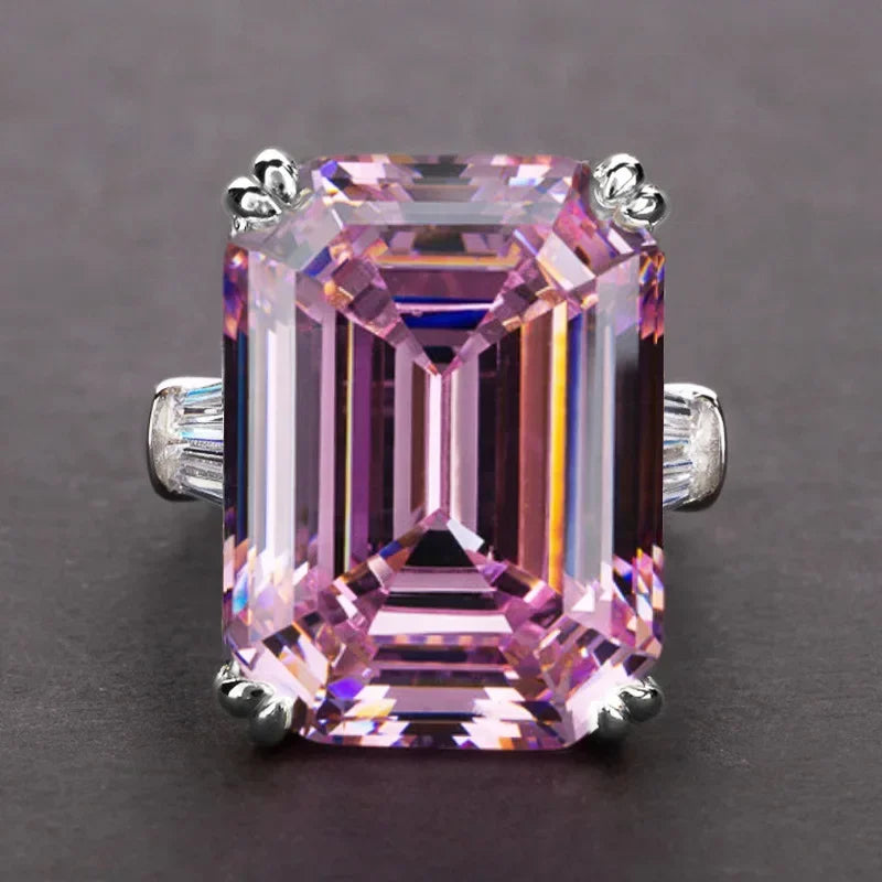 Gorgeous Exquisite High-end Women Crystal Zircon Rings
