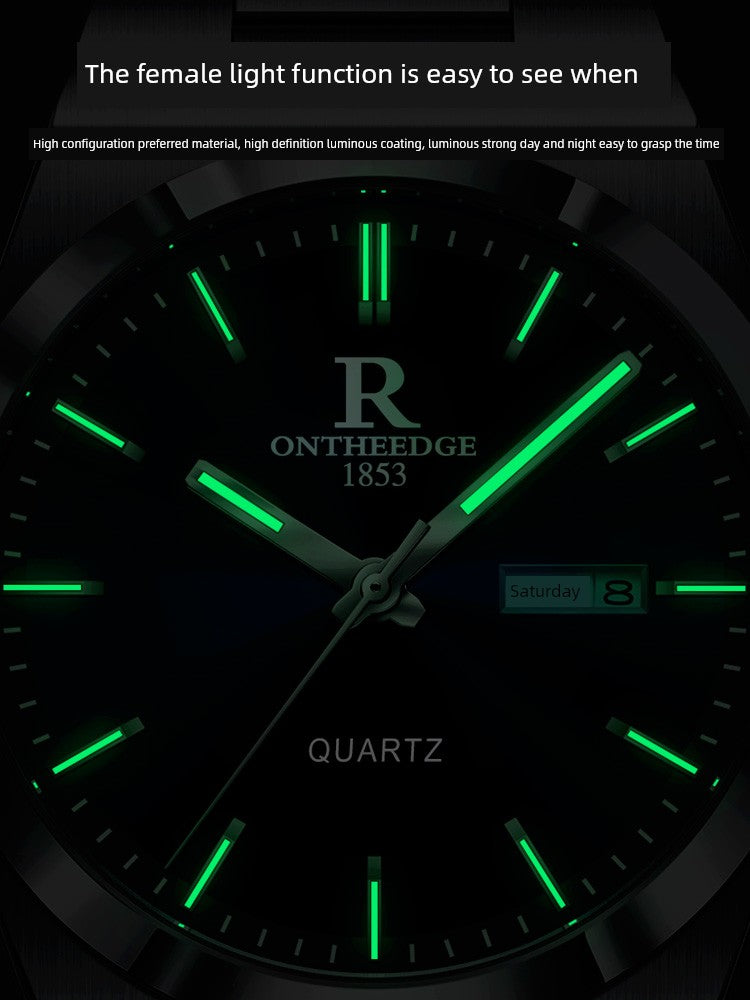 Super Player Genuine Automatic Swiss Green Waterproof Water Quartz Mechanical Watch