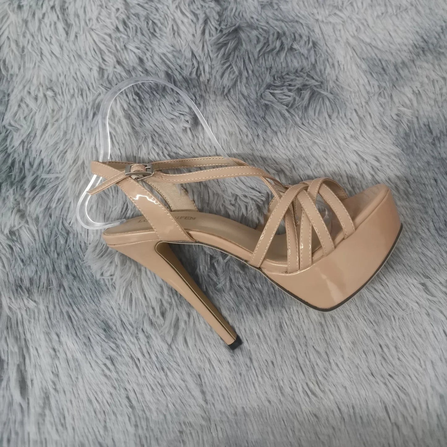 Women Sexy Sandals Platform High Heels Ankle Strap Shoes