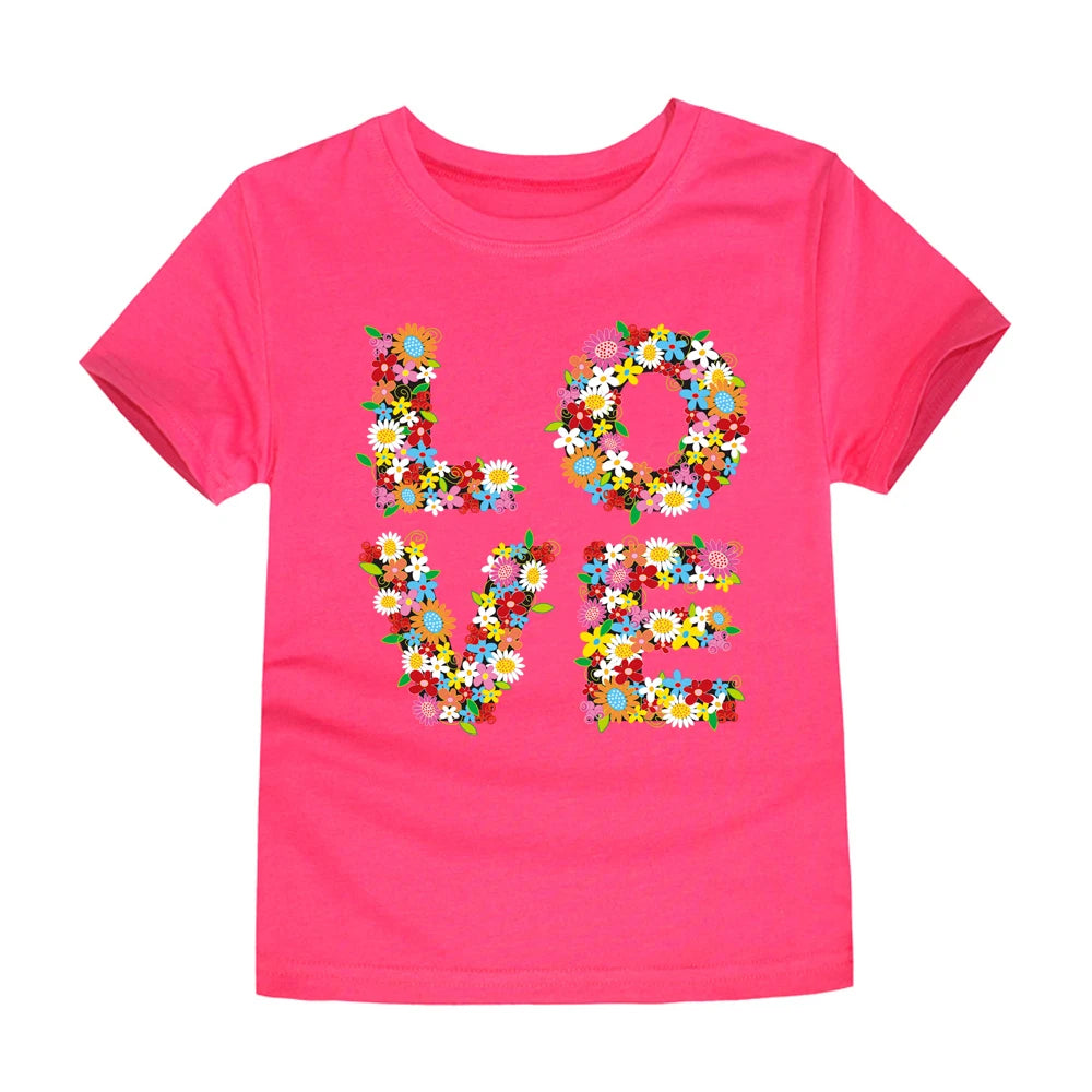 100% Cotton Toddler Girl T- Shirts