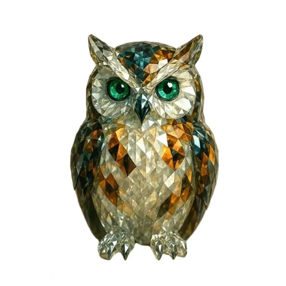 Artificial Crystal Animal Sculpture Clear Glass Figurine Statues for Home Office Decoration Ornament