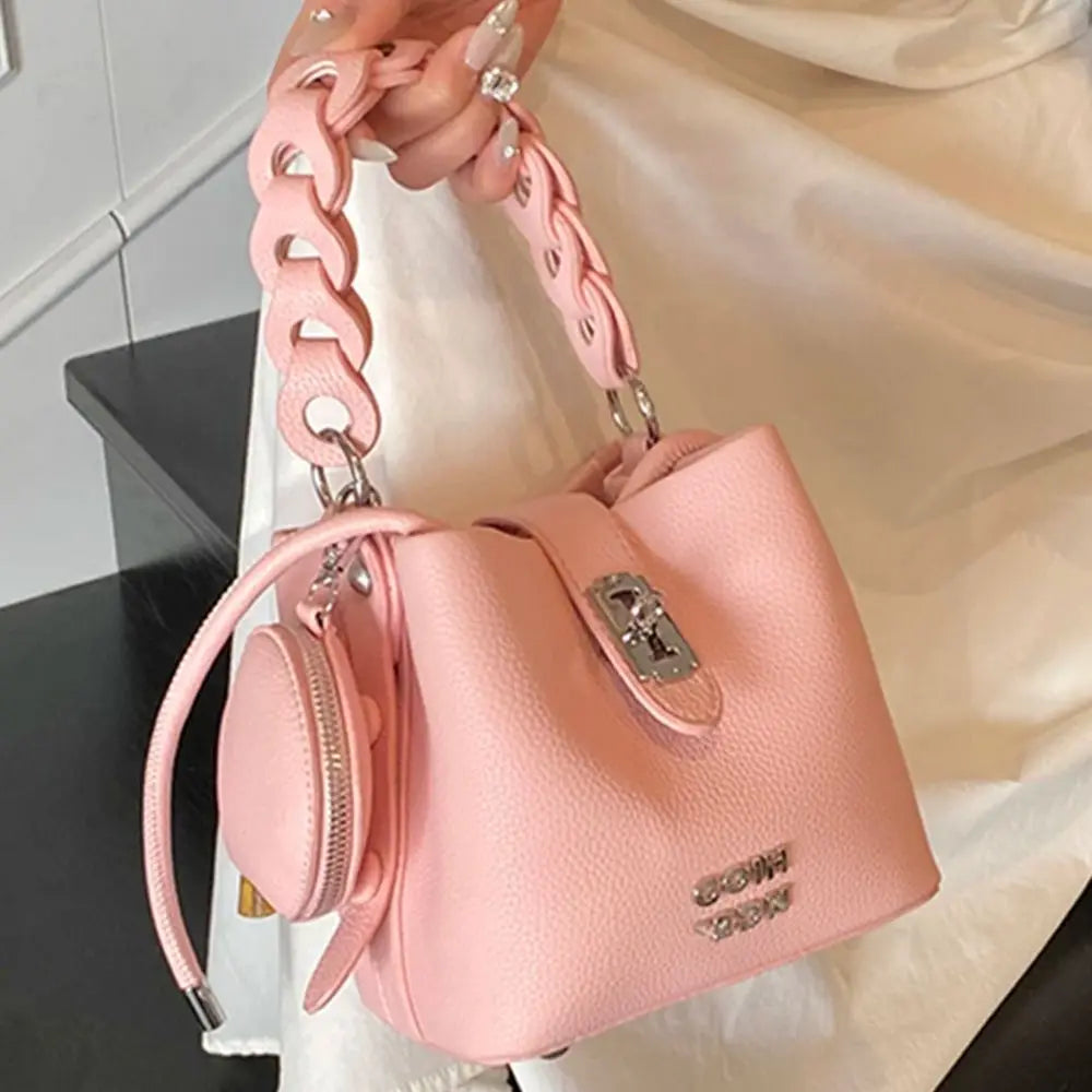 Bucket Bag for Women Single Shoulder Crossbody Bag Soft Pu