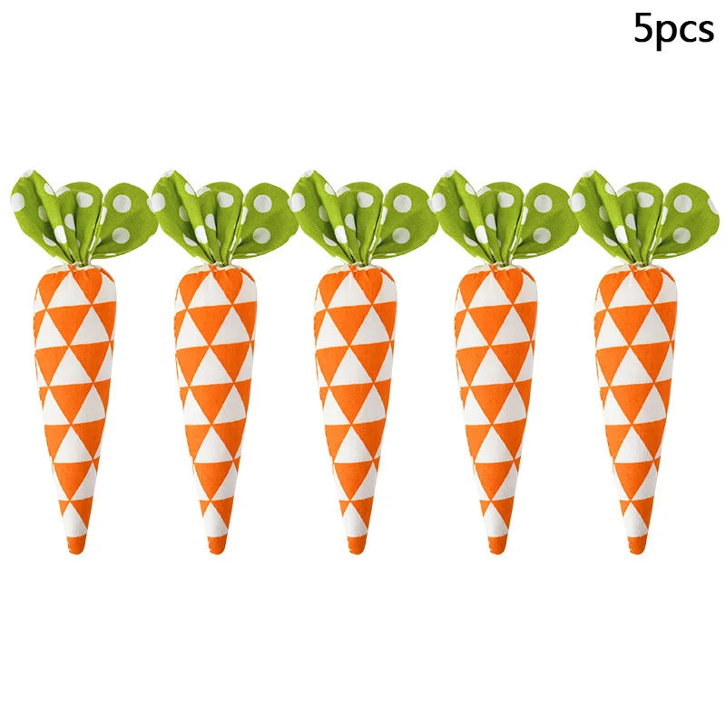 1/5pcs Easter Spring Carrot Ornaments