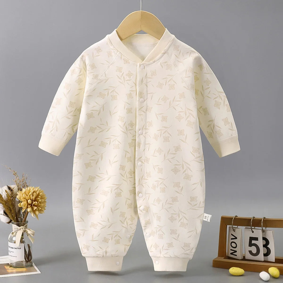 Newborn Baby Boy Girl Bodysuit Romper Comfortable Cotton Clothing for Autumn Spring