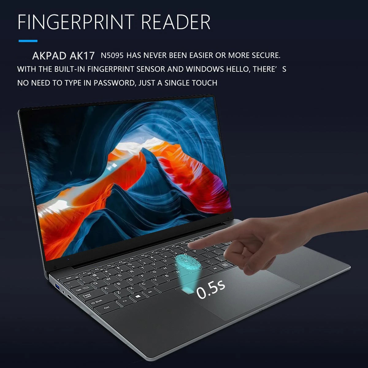 Notebook Windows 10 11 Ram 16GB Rom 256GB 512GB 1TB 2TB SSD Computer 2.4G/5.0G Wifi Bluetooth Intel N5095 Laptop