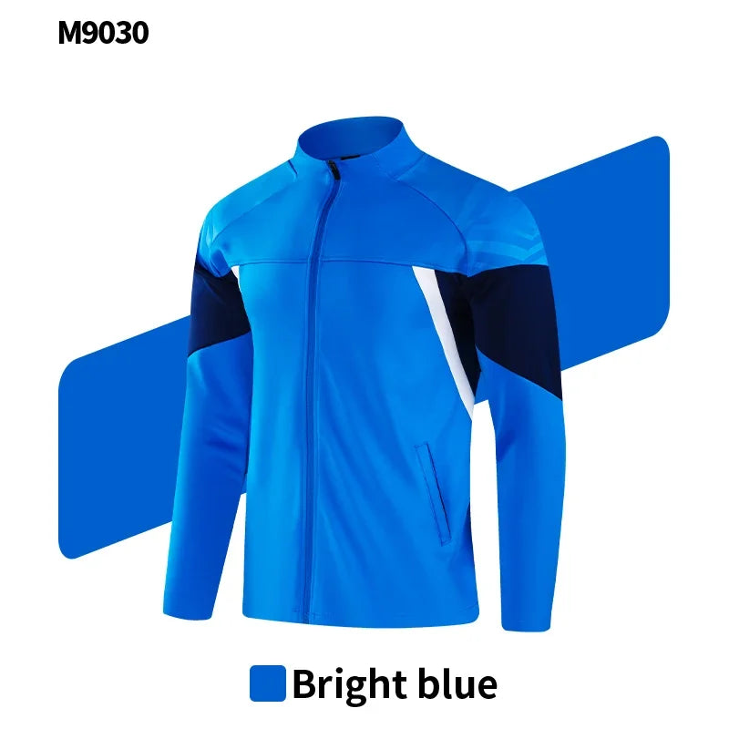 Men's Football Jogging Soccer Training Tracksuit Sportswear Autumn Winter Customizable Logo if needed it