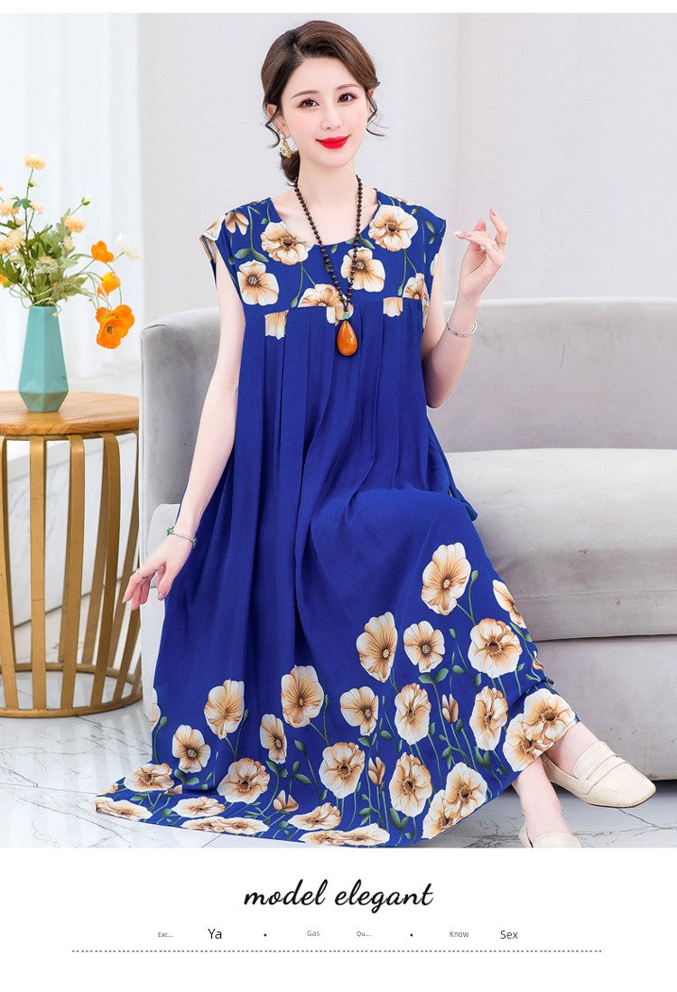 Summer Pure Cotton Stylish Extra Large Size 110.00kg Dress or Sleepwear