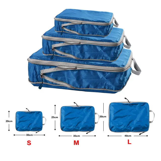Foldable Compressible Waterproof Travel Storage Organizer Nylon Bags