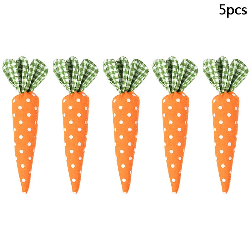 1/5pcs Easter Spring Carrot Ornaments