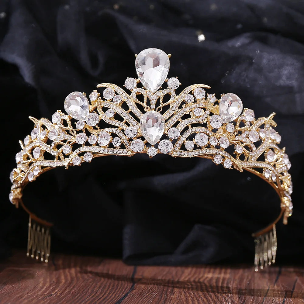 Bridal Luxury Crystal Tiara For Women