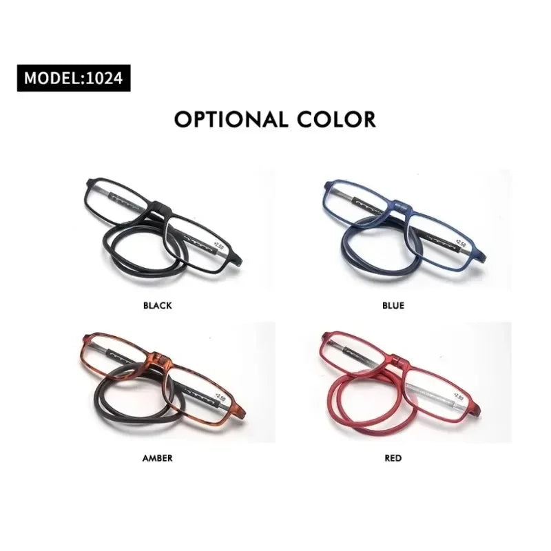 DML Ultralight Reading Men Women Glasses Hanging Stretch Anti-fatigue Presbyopia Unisex Glasses Diopter +1.5+3.5