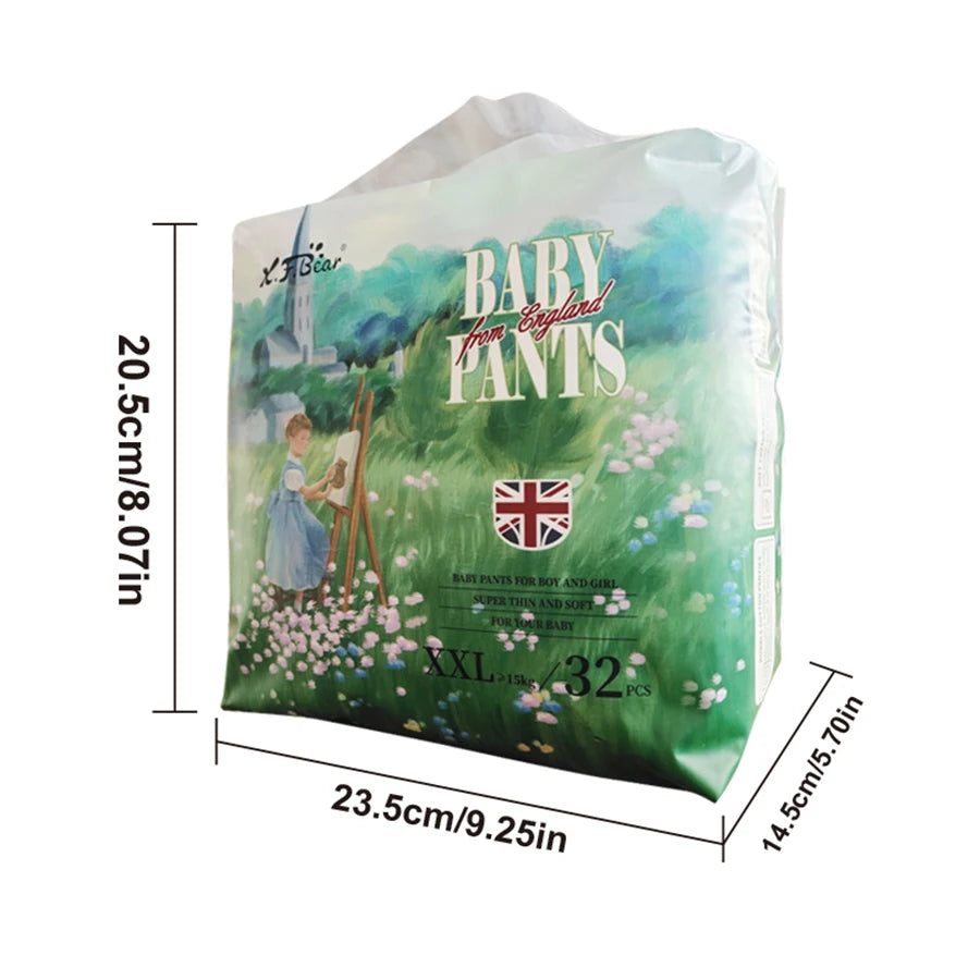 Disposable baby walking pants, lightweight and breathable, with a bubble waist design