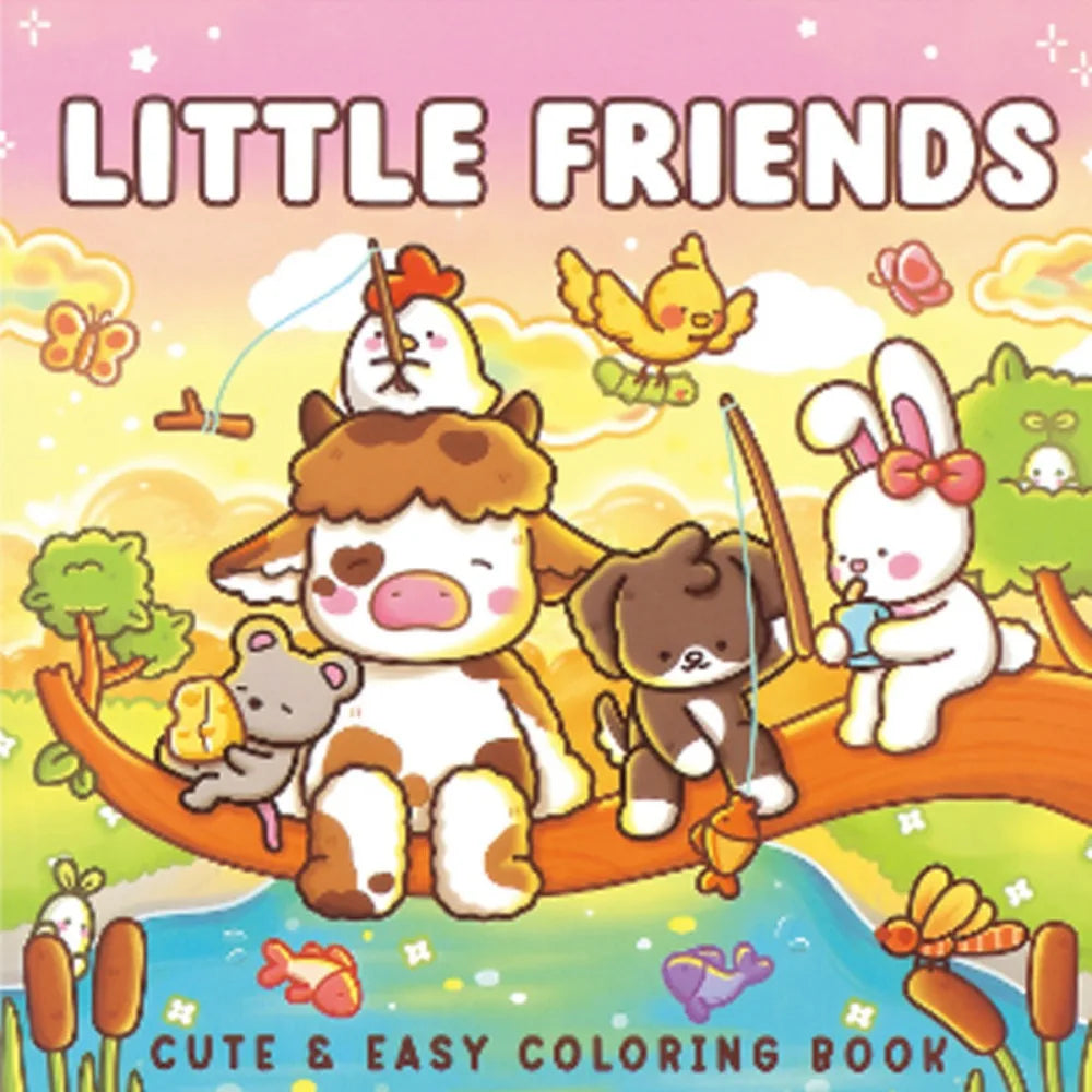 Froggy Days Cartoon Coloring Book Fuzzy Tales Early Education Graffiti Copy Sketch Book Stationery Charming Frog