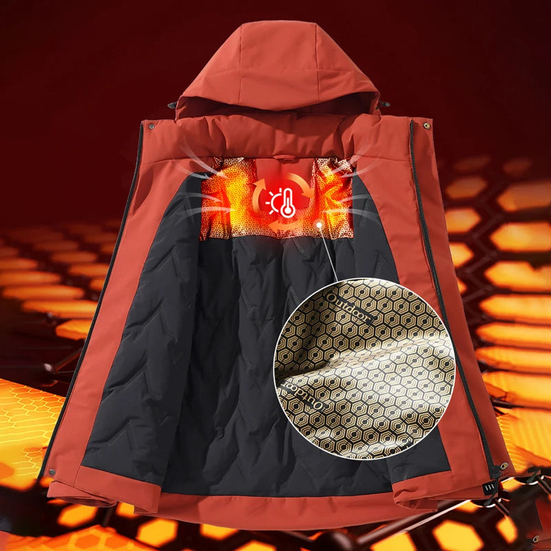 Unisex Winter Warm Water/windproof Fleece Jacket Hiking Climbing Trekking Skiing Rain Coat