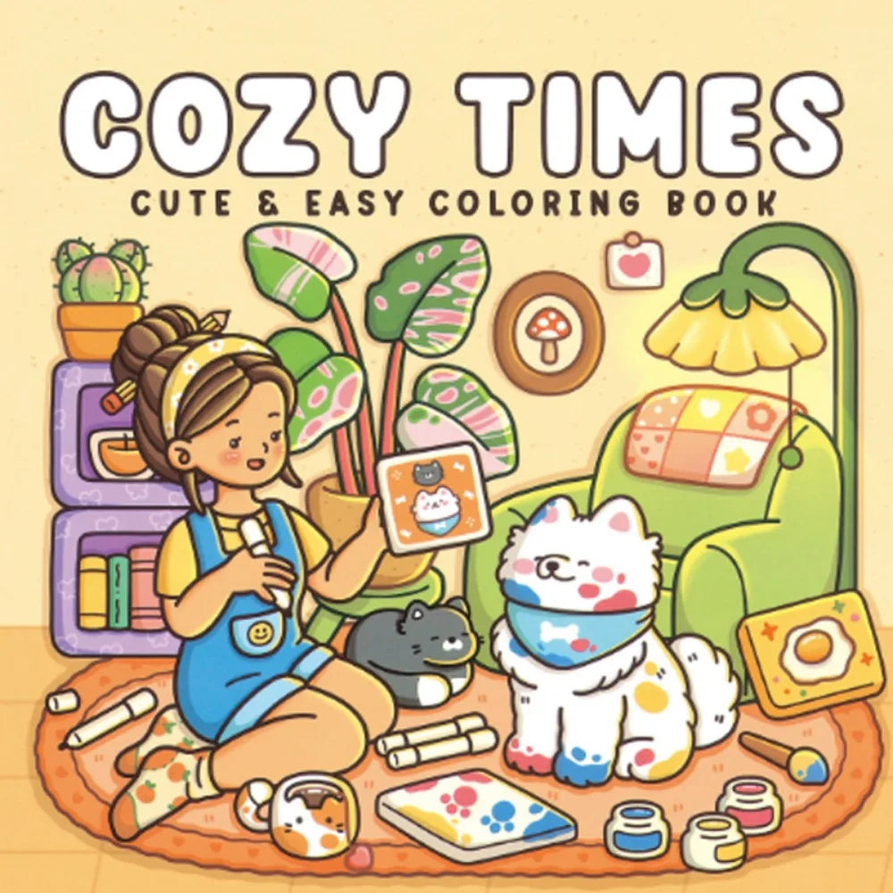Froggy Days Cartoon Coloring Book Fuzzy Tales Early Education Graffiti Copy Sketch Book Stationery Charming Frog