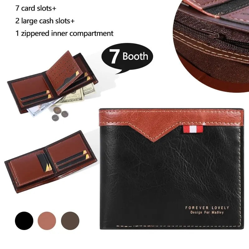 Men Foldable Wallets for Money or Credit Cards ID Holders