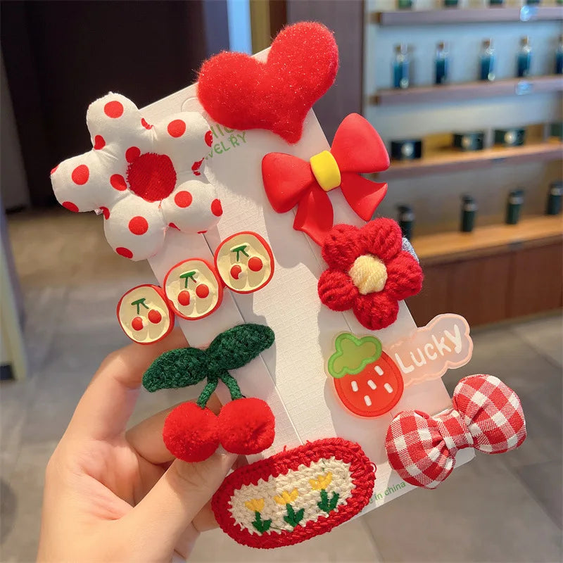 Children's Plush Hairpins Clip Side Barrettes