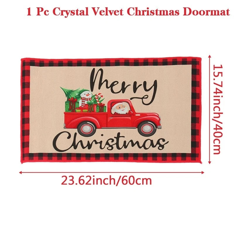 Christmas Decor Santa Claus Door Mat