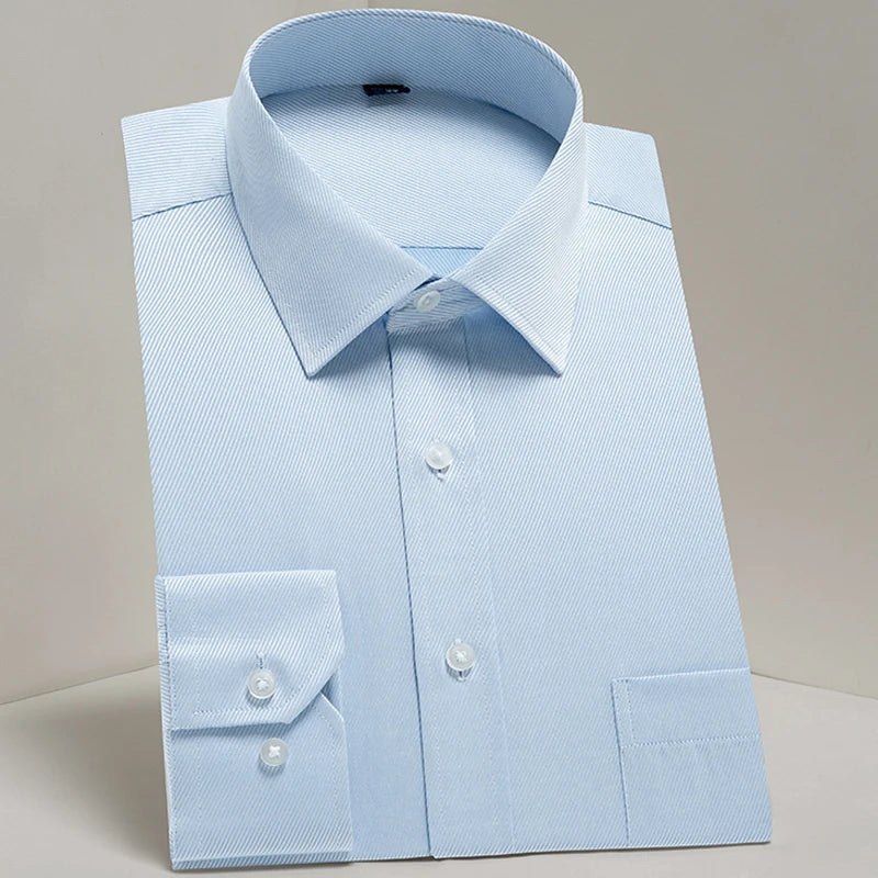Men's Classic Long Sleeve Standard-fit Dress Shirts