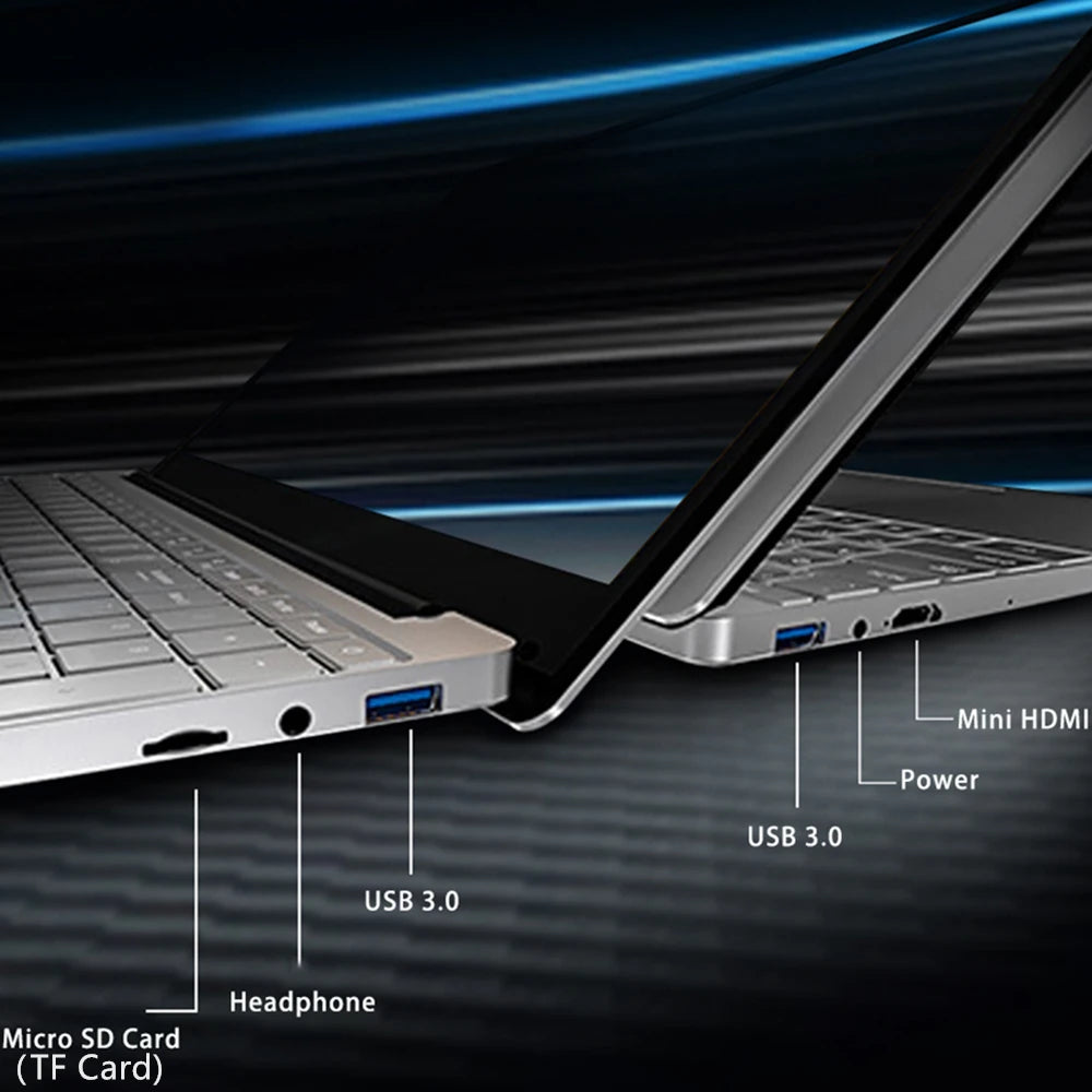 Notebook 15.6 inch Laptop Windows 11 10 Pro 1920*1080 Portable Intel Laptop D4 16G RAM 128GB/256GB/512GB/1TB SSD HDMI Port