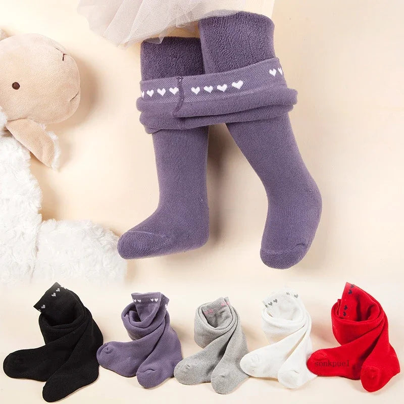 Soft Cotton Baby Girl Tights Thicken Children Pantyhose