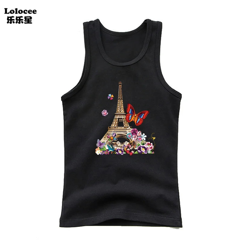 Girl Summer Pink Tanks Tops