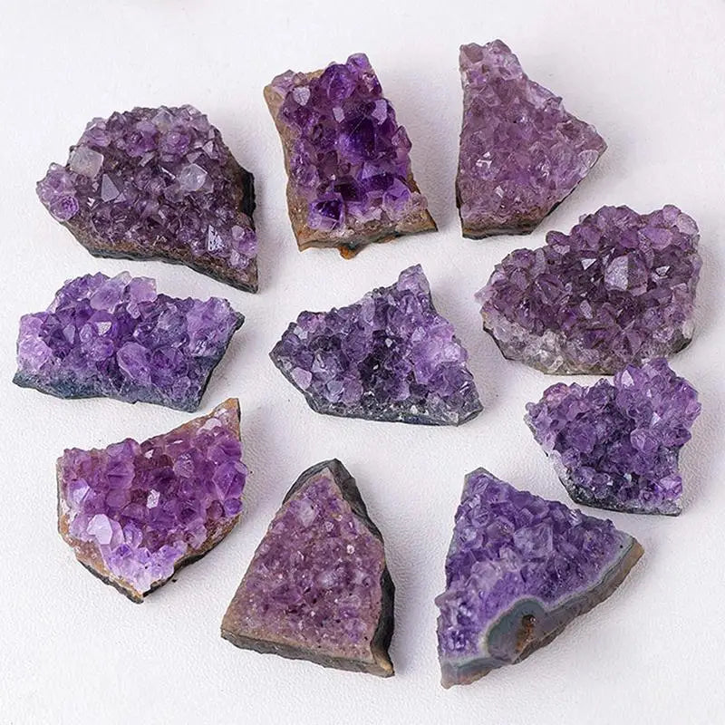 Natural Crystal Cluster Amethyst Stone Geode Raw Minerals Real Uruguay Home Decoration Spiritual Reiki