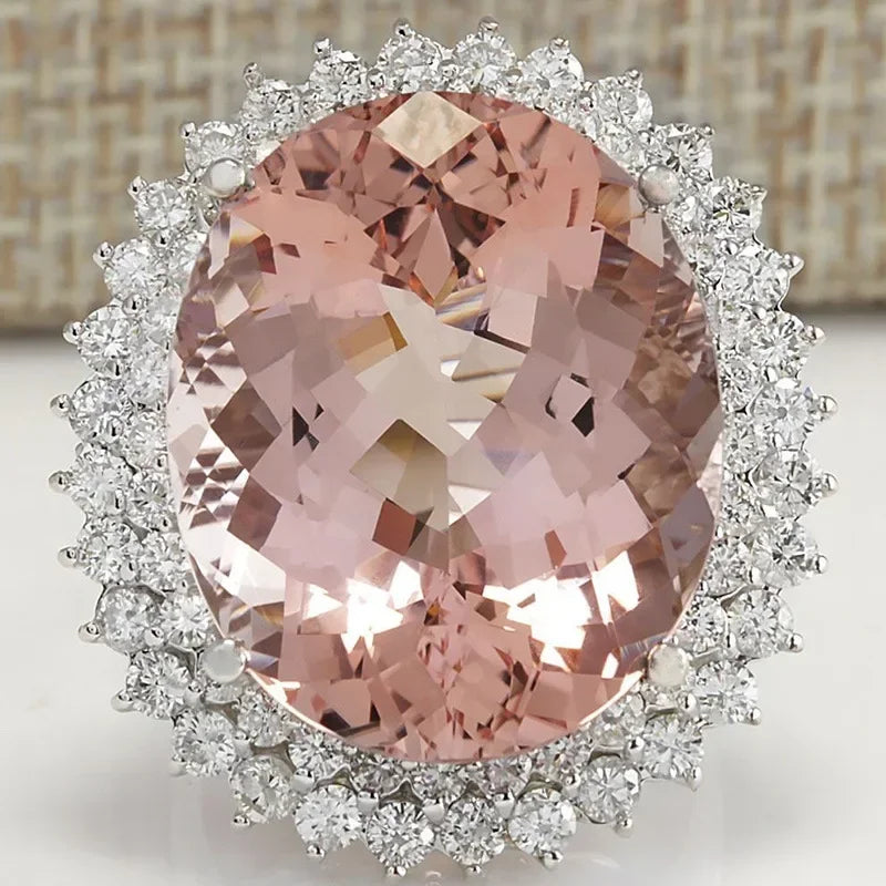 Gorgeous Exquisite High-end Women Crystal Zircon Rings