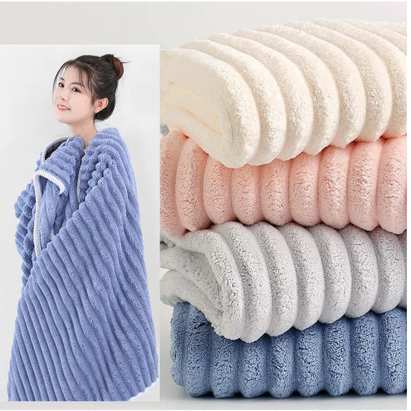 High quality jelly velvet absorbent coral bath towels
