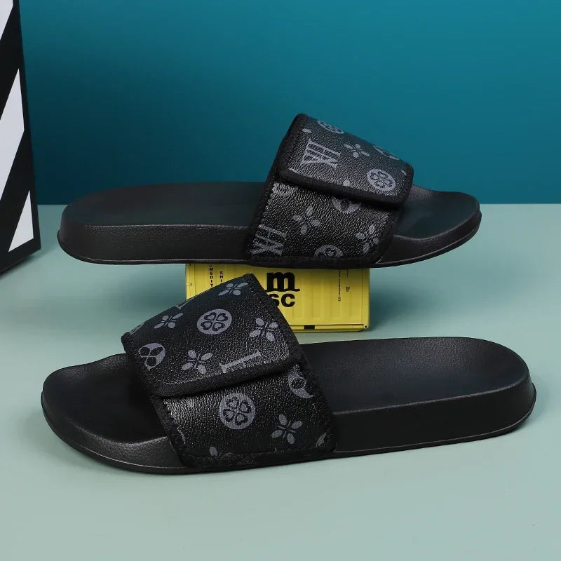 Men's Comfortable Genuine Leather Sandals Summer Slippers