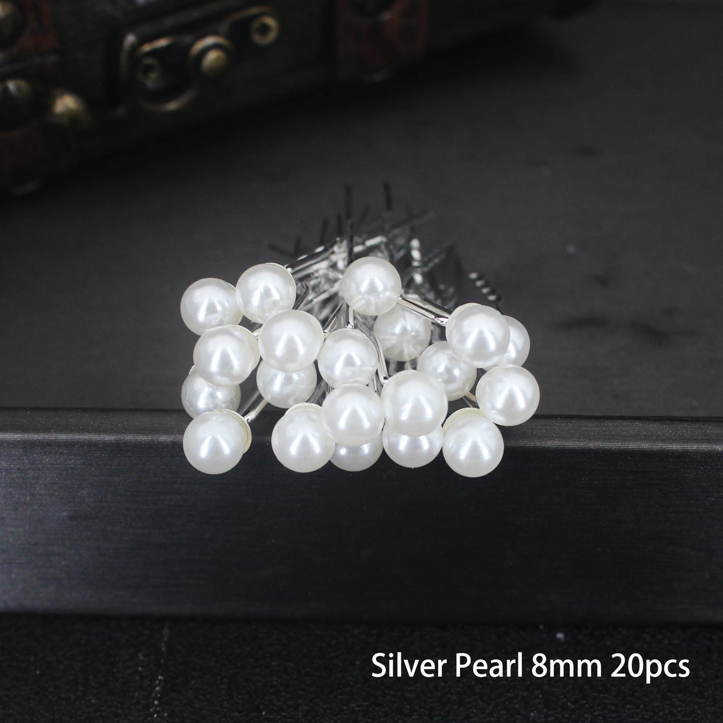 20PCS Rose Flower Rhinestone Hair Clips Crystal Hair Pins for Bridal Wedding Party Daily Hair Jewelry Accessories