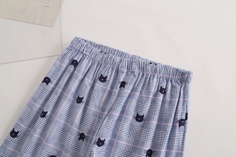 Plaid Design Multi Colors Warm Cotton Flannel Long-sleeved Trousers Pajamas Set for Men