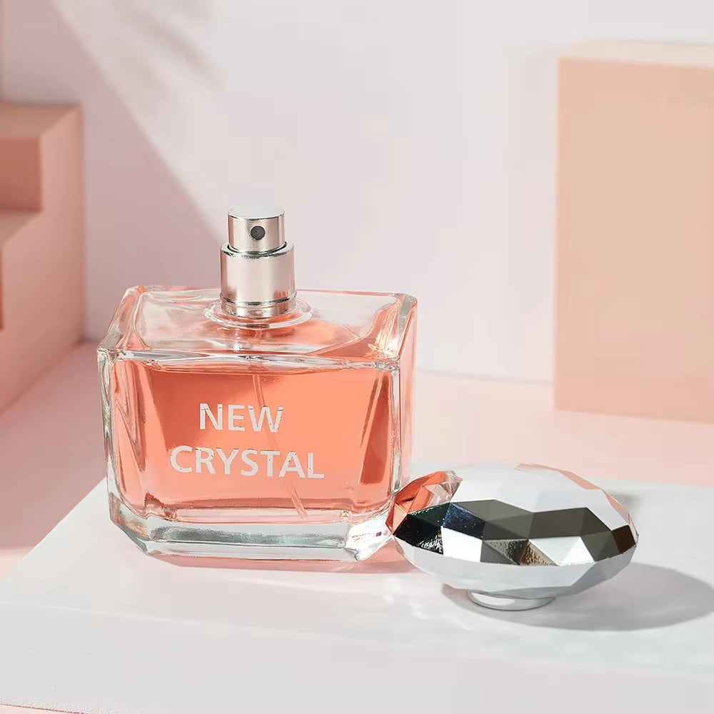 100ML 3.4FL.OZ New Crystal Long-lasting Perfumes for Women, Fruity Floral