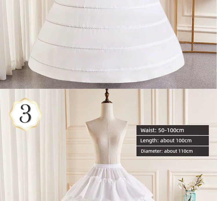 Mid Length Long Length Lolita Dress Inner Wear Wedding Dress Underskirt