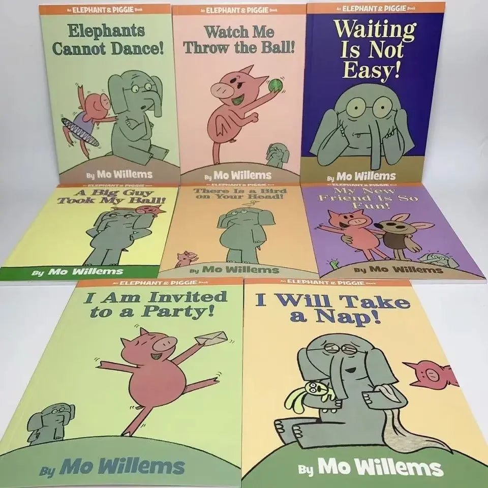 25 Books/Set Kawaii, Elephant and Piggies Children's Picture English Book Interesting Story