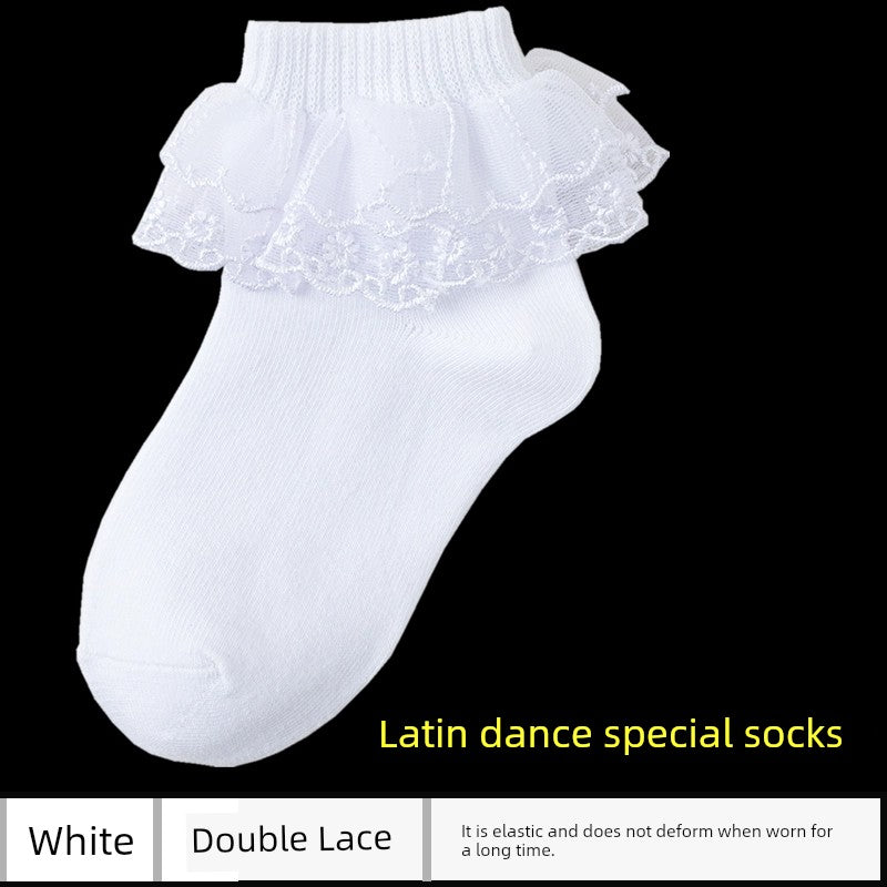 Latin Dance Pantyhose Summer Girl Lace Socks