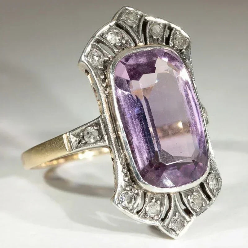 Gorgeous Exquisite High-end Women Crystal Zircon Rings
