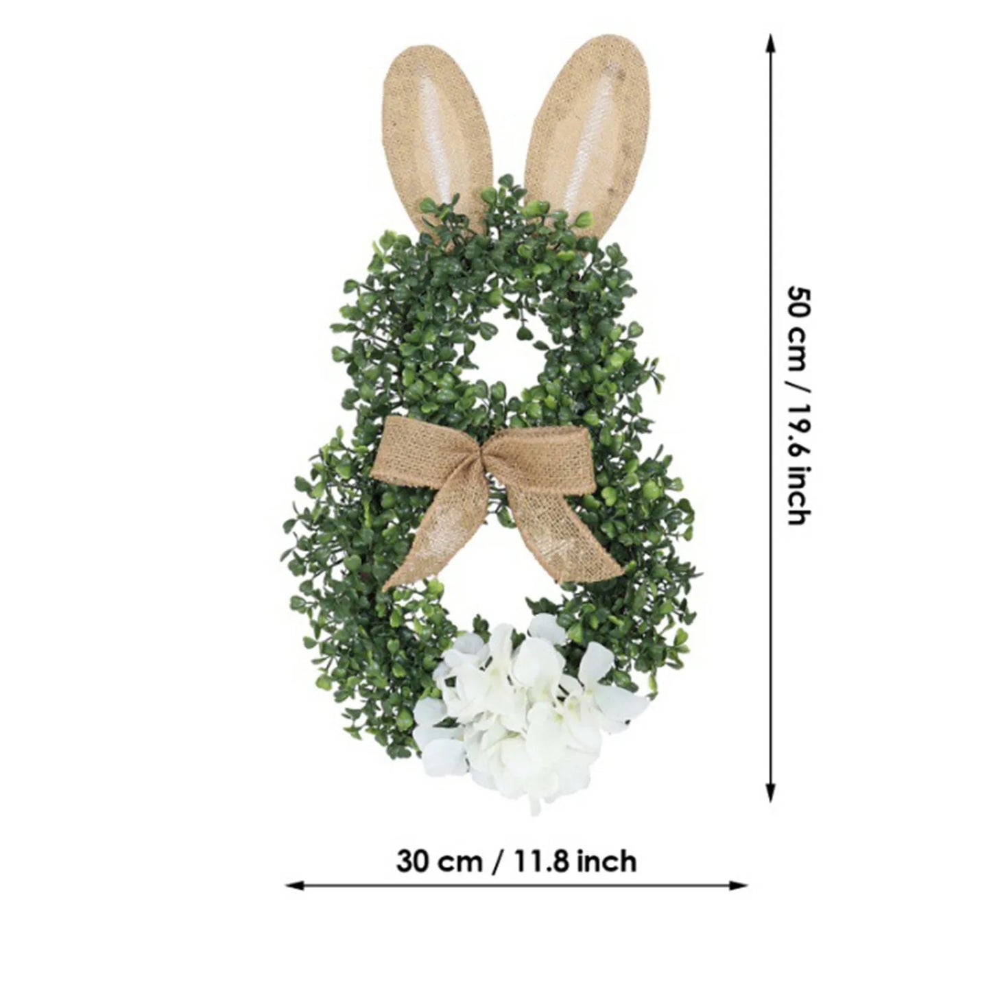 Bow Ribbon Easter Eggs Wreath Front Door Decor