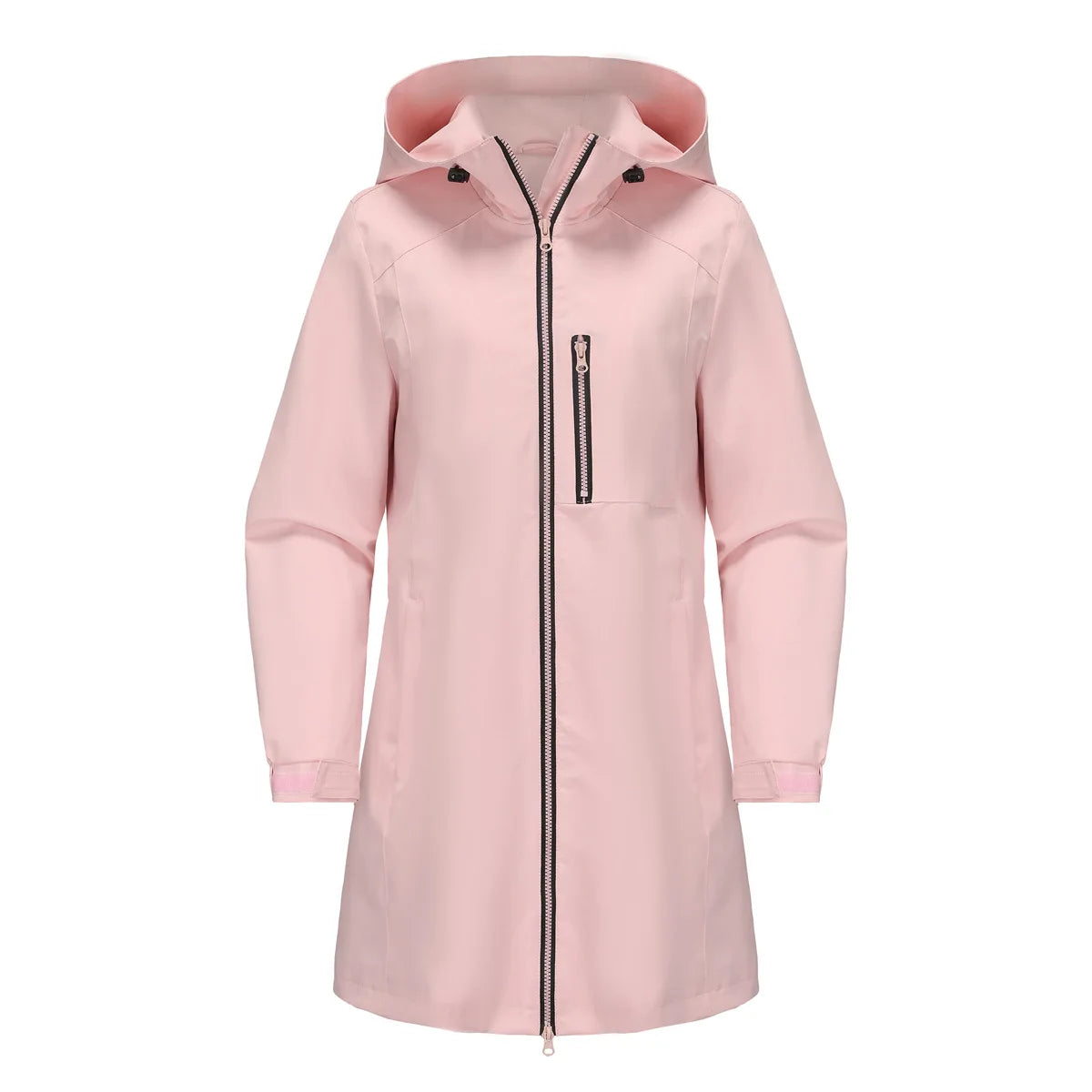 Spring Women's Hooded Long Jacket, Size S-3XL
