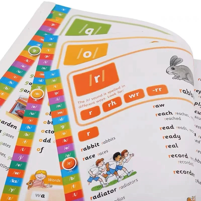 1 Book Oxford Phonics Spelling Dictionary English Learning Picture Book Tool for 3-12 Years Old Children