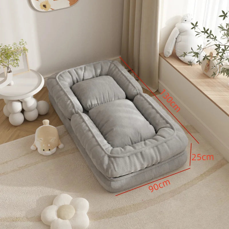 Human kennel lazy sofa tatami backrest cushion integrated balcony home sofa floor futon seat pier