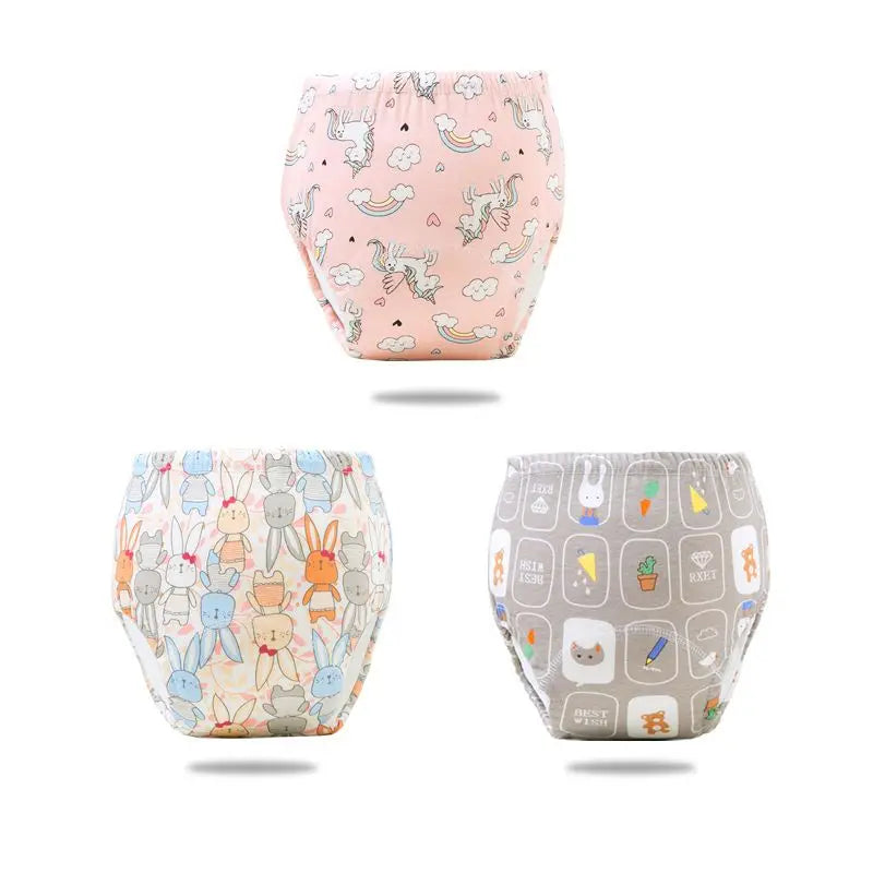 Reusable Infant Ecological Baby Diaper Training Pants Waterproof Washable Breathable Cotton Baby Underwear