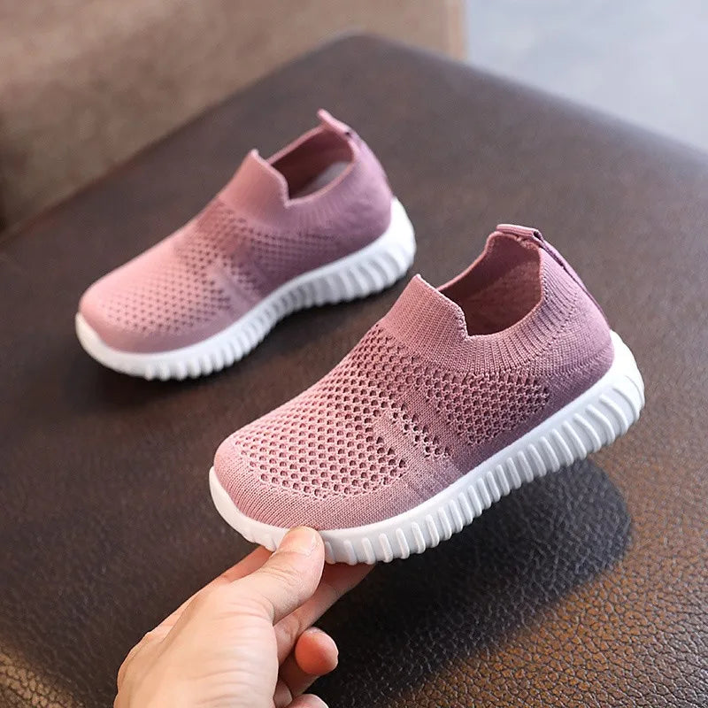Toddler Boy or Girl Mesh Breathable Anti-Slip Walking Running Sneakers Shoes