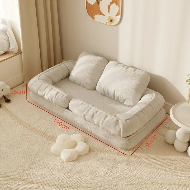 Human kennel lazy sofa tatami backrest cushion integrated balcony home sofa floor futon seat pier