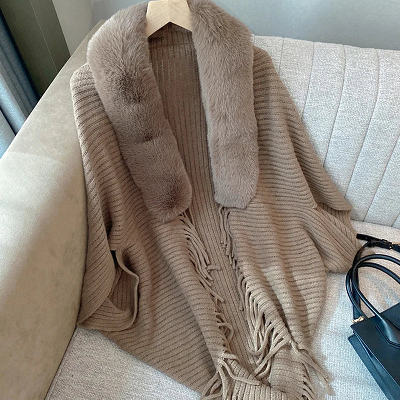 Warm Winter Striped Cardigan
